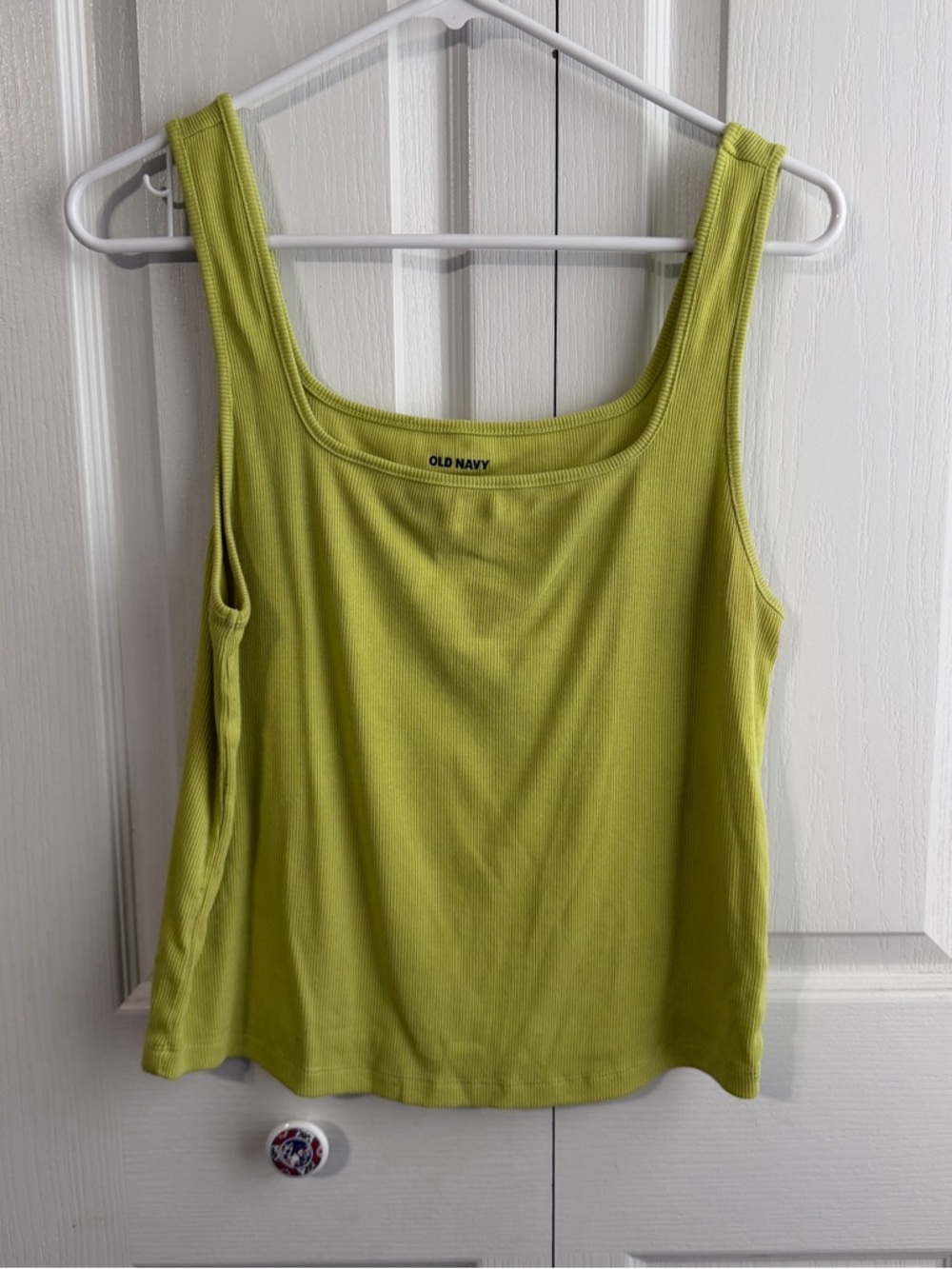 Old Navy green square neck ribbed tank size XLT